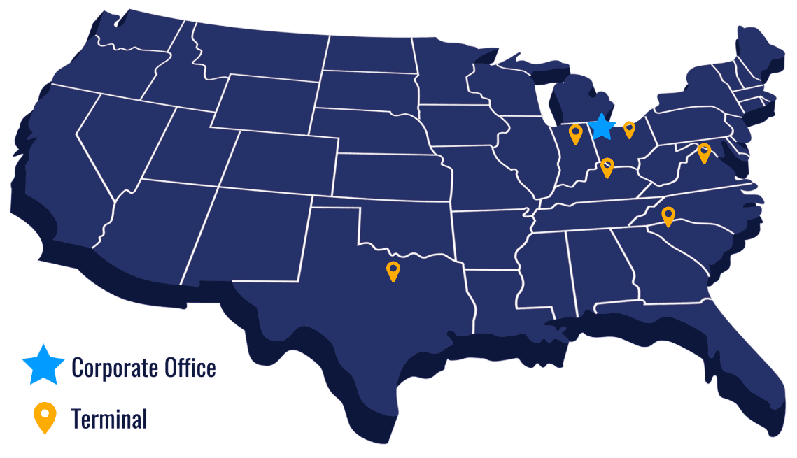 Continental Express Terminal Map