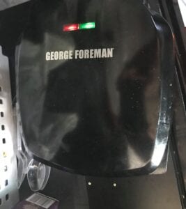 Brandon's George Foreman grill he keeps in his truck