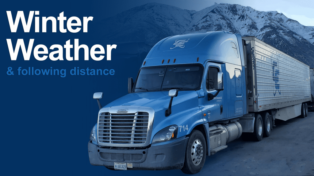 The temperatures are dropping, and so should your speed: following distance for winter weather