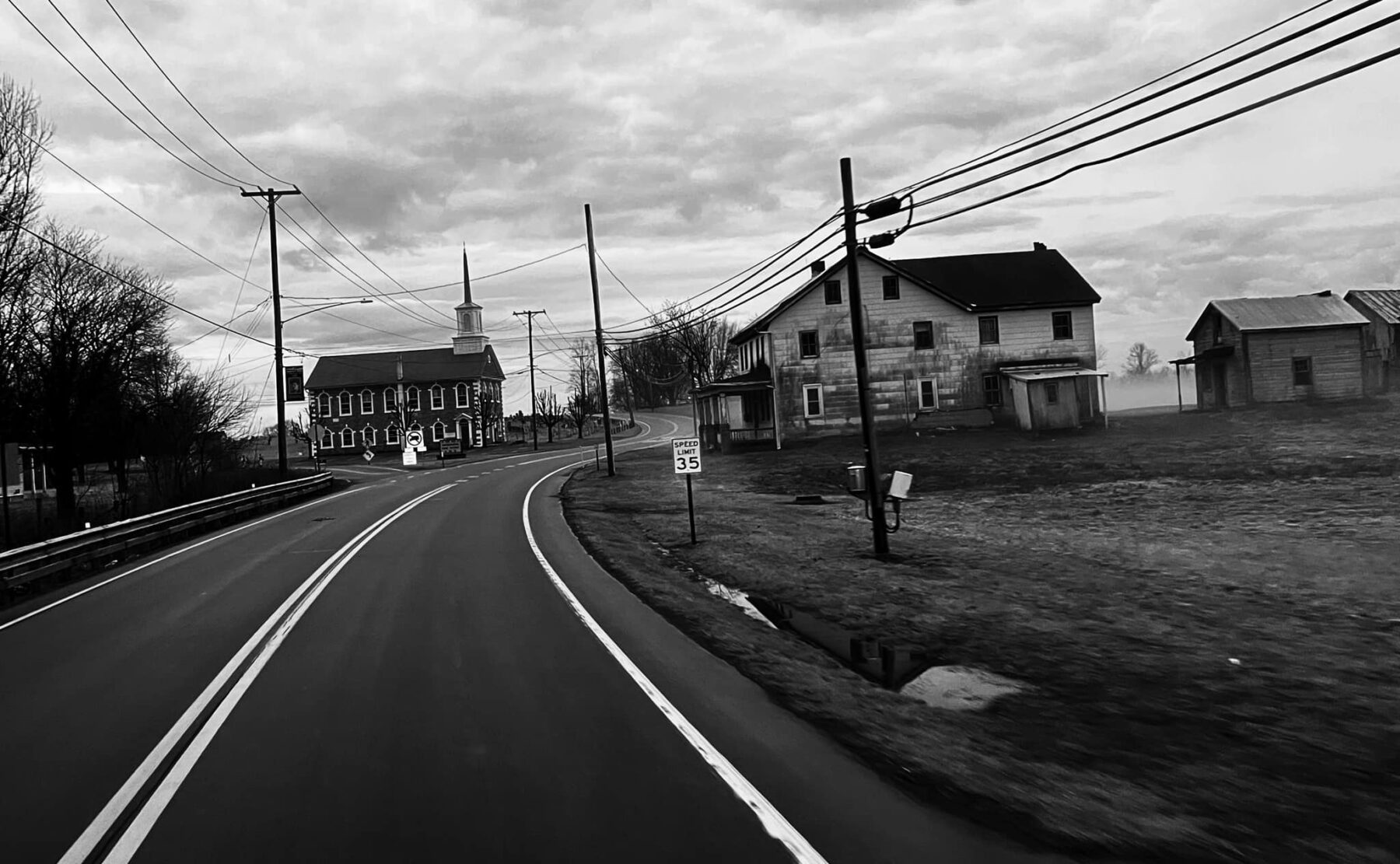 A Virginia roadside, photographed and edited by Ned