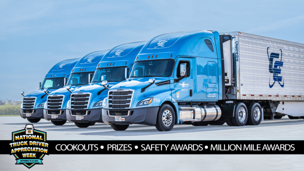 Continental Express is celebrating 4 drivers for reaching one million miles this National Driver Appreciation Week