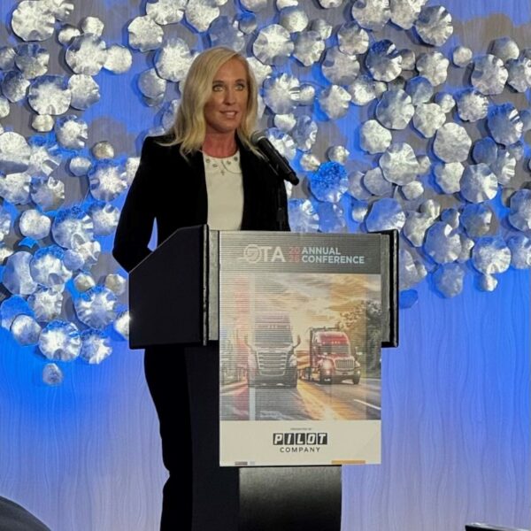 Kiera Sullivan accepts the OTA chair at OTA annual conference
